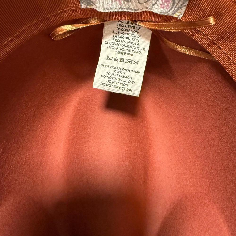 Free People Rust Wide Brim Hat - Picture 5 of 5